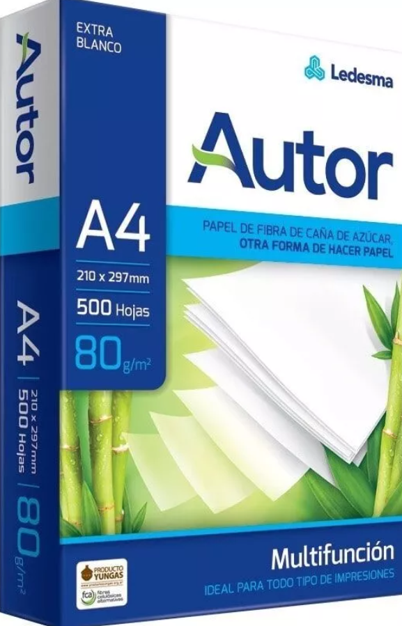 CARTA A4 AUTOR 80GR. 500FF